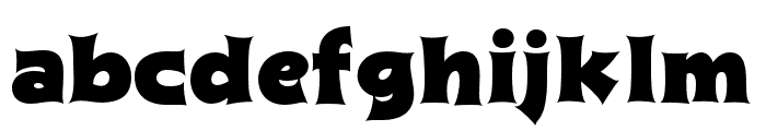 RoughVillain-Regular Font LOWERCASE