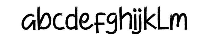 Roughback Font LOWERCASE