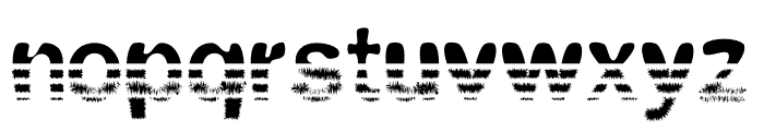Roughen Font Font LOWERCASE
