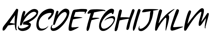 Roughfest Wainted Italic Font UPPERCASE