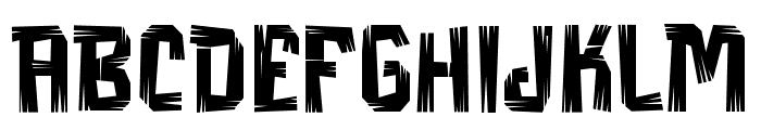 Roughty Font UPPERCASE