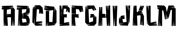 RoughtyRegular Font UPPERCASE