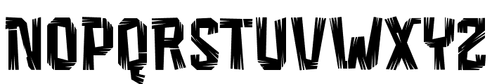 RoughtyRegular Font UPPERCASE