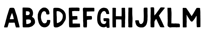 Roughwell Font LOWERCASE