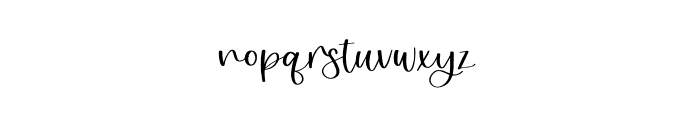 Rougir Script Regular Font LOWERCASE