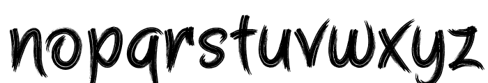 Rougless Font LOWERCASE