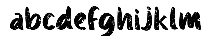 Rougnie Brush Font LOWERCASE