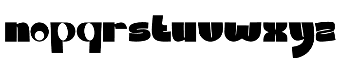 Round Block Font LOWERCASE