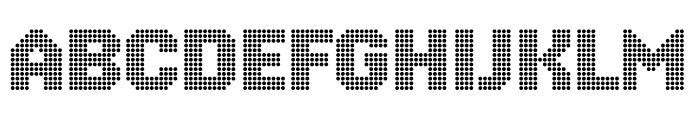 Round Pixels Font LOWERCASE