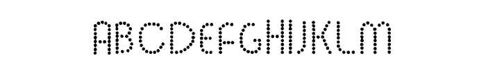 Round Regular Font UPPERCASE