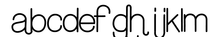 Round classic liga Font LOWERCASE