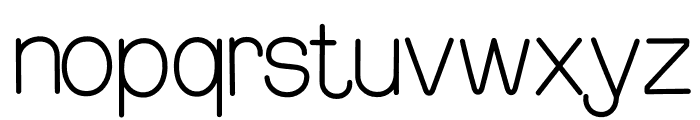 Round classic normal Font LOWERCASE