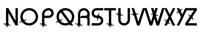 Rounded Barbed Font UPPERCASE