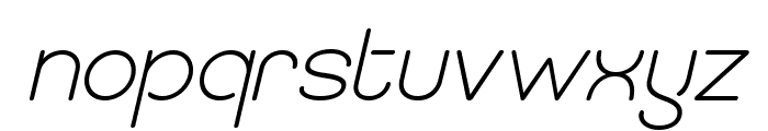 Rounded Quostige Light Italic Font LOWERCASE