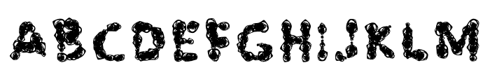 Rounded Scribble Font UPPERCASE
