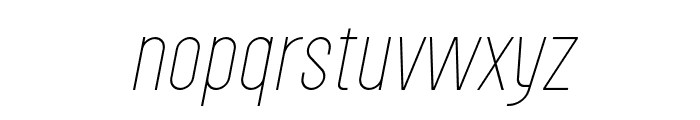 Roundkey-ThinOblique Font LOWERCASE