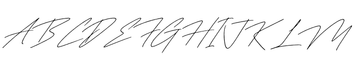 Routhanty Signatera Italic Font UPPERCASE