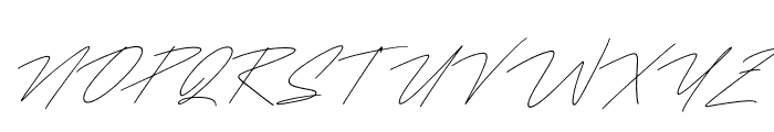 Routhanty Signatera Italic Font UPPERCASE