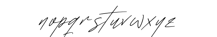 Routhanty Signatera Italic Font LOWERCASE