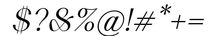 Rovela Regular Oblique Font OTHER CHARS