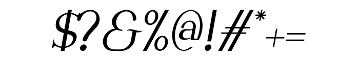 Rowan Berry Italic Font OTHER CHARS
