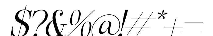 Rowfinde Italic Font OTHER CHARS