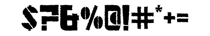 RoxyVp-Distort Font OTHER CHARS