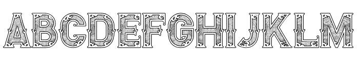 Royal Guilloche 1 Font LOWERCASE
