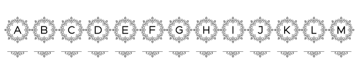 Royaline Flower Font UPPERCASE