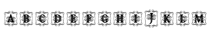 Royalking Monogram Deco Frame Font LOWERCASE
