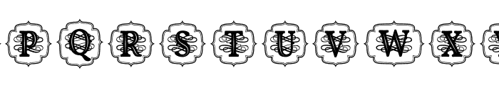 Royalking Monogram Frame Font UPPERCASE