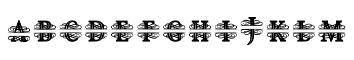 Royalking Monogram Split Font UPPERCASE