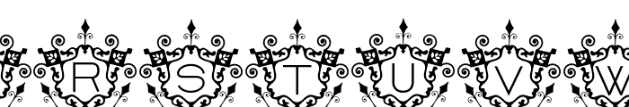 Royals Monogram Font UPPERCASE