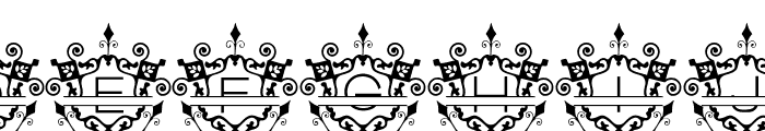Royals Monogram Font LOWERCASE