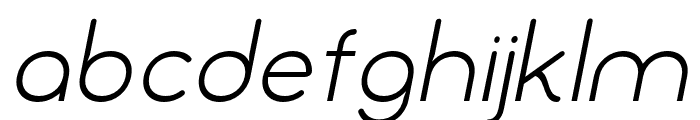 Royalstaf-ThinOblique Font LOWERCASE
