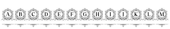 Royalty Floral Font UPPERCASE