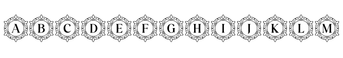 Royalty Floral Font LOWERCASE