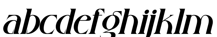 Ruadson Italic Font LOWERCASE