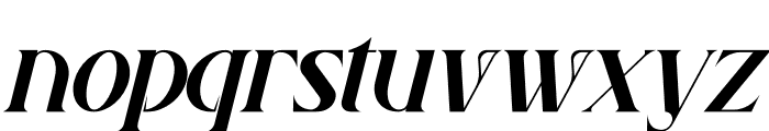 Ruadson Italic Font LOWERCASE