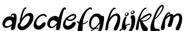 Rubickle Italic Font LOWERCASE