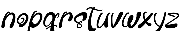 Rubickle Italic Font LOWERCASE