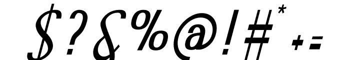 Ruby Ring Condensed Italic Font OTHER CHARS