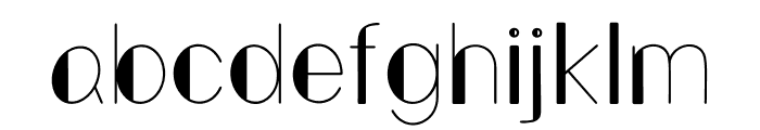 Ruddean Regular Font LOWERCASE