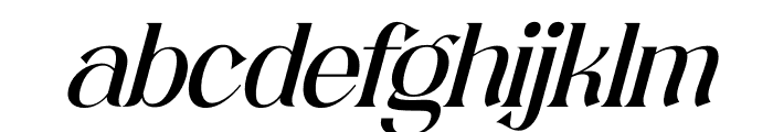 Rugakile Italic Font LOWERCASE