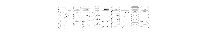 Rugen Expanded OutlineStacked Font OTHER CHARS