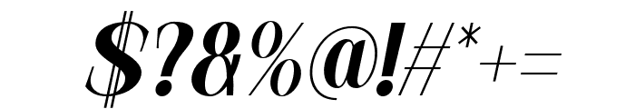 Rugola Italic Font OTHER CHARS