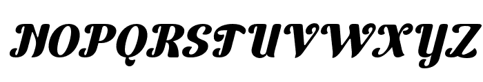 Rukishy-Slant Font UPPERCASE