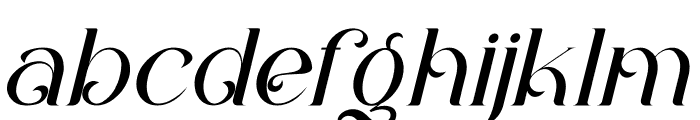 Ruliena Batenly Italic Font LOWERCASE