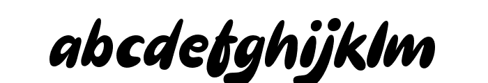 RumbleBorn-Regular Font LOWERCASE