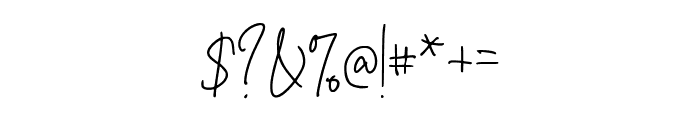 RumbleHoneySignature-Regular Font OTHER CHARS
